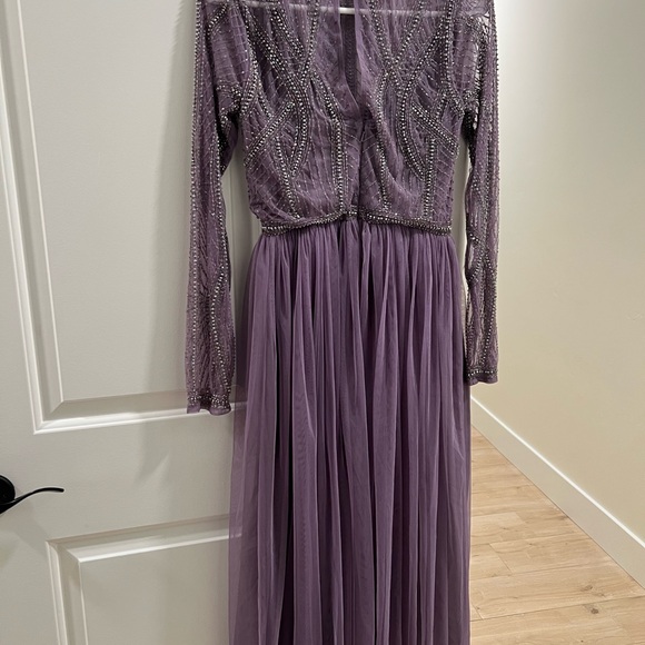 ASOS Purple Embellished Midi Dress - Picture 2 of 5
